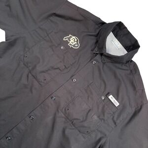 Colorado Buffaloes Columbia PFG Button Down Fishing Shirt Black Hiking‎ gorpcore